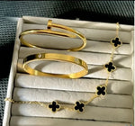 Stainless Steel 3 Piece Bracelet And Bangle Combo